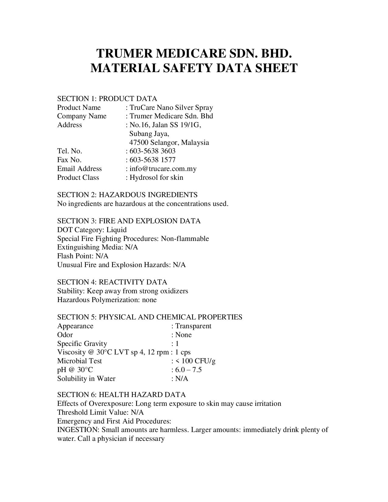 msds trucare ns spray-page-001